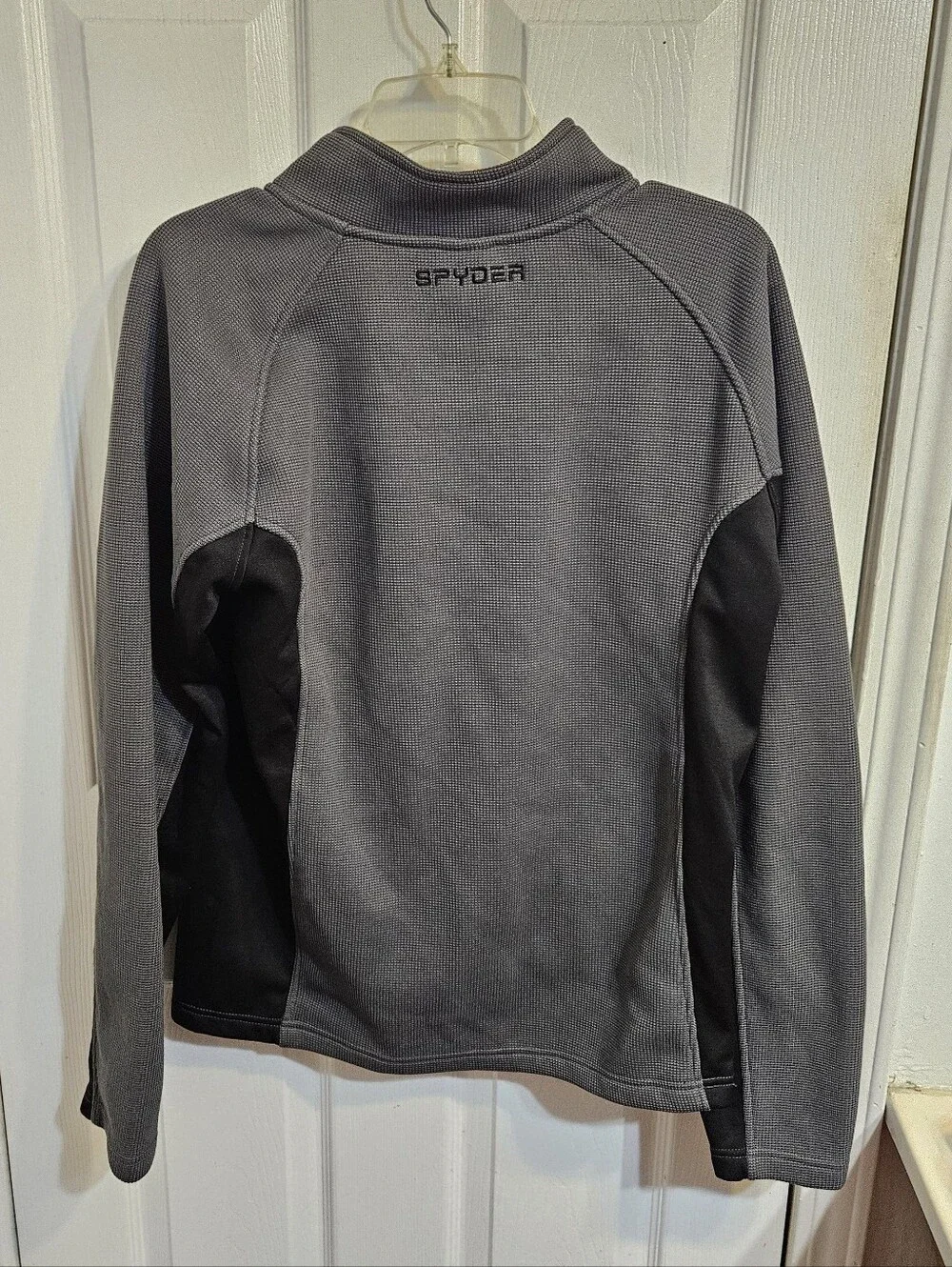 Spyder Mens Fleece Long Sleeve Constant Jacket - Medium - Gray - Full Zip